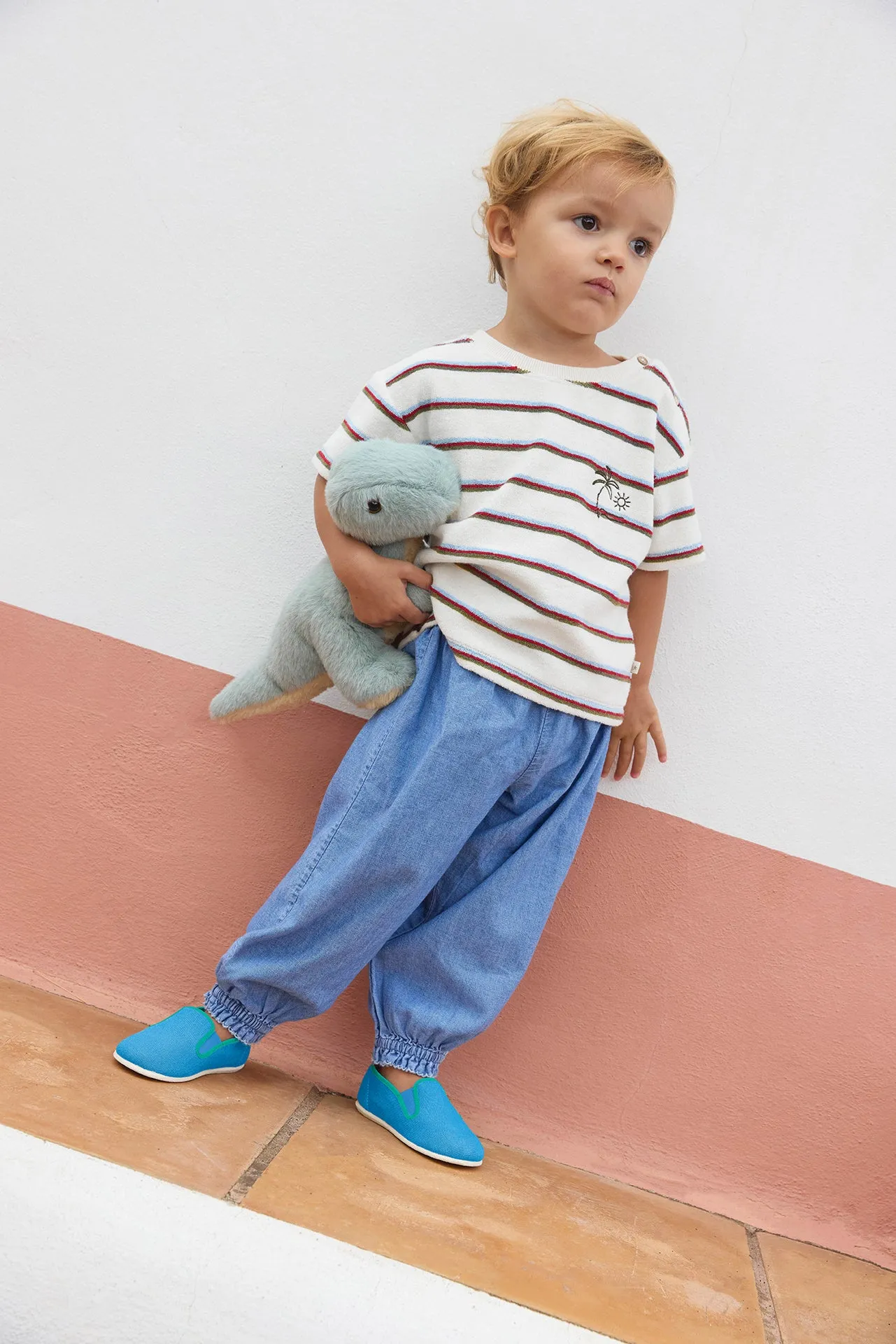 Bonton Dino Sacha bamse blå TU