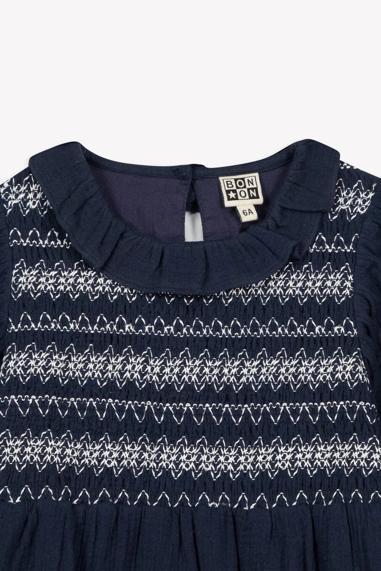 Bonton Penelope kjole sailor blue bomuld 2-14 år