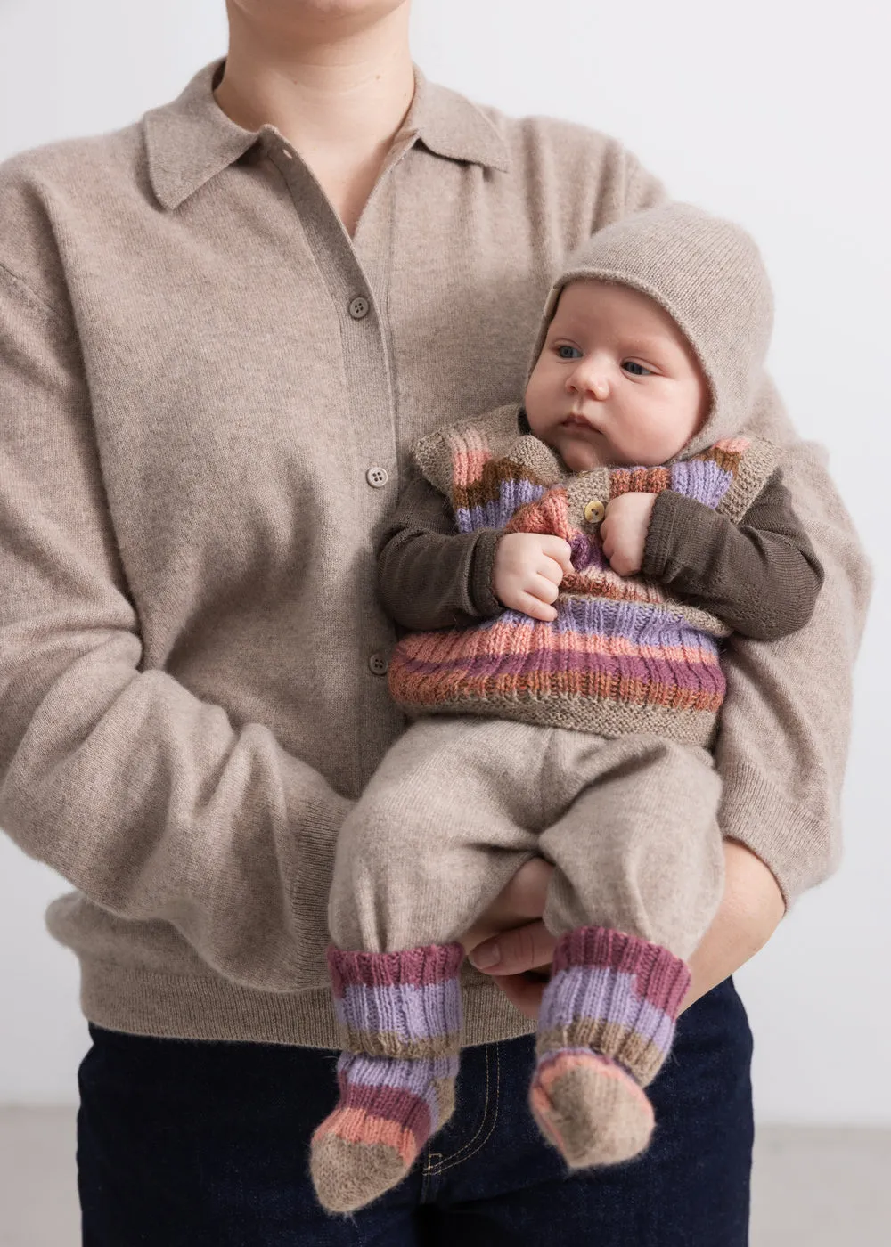 MarMar Talvar strikvest Multicolour Girl alpaka