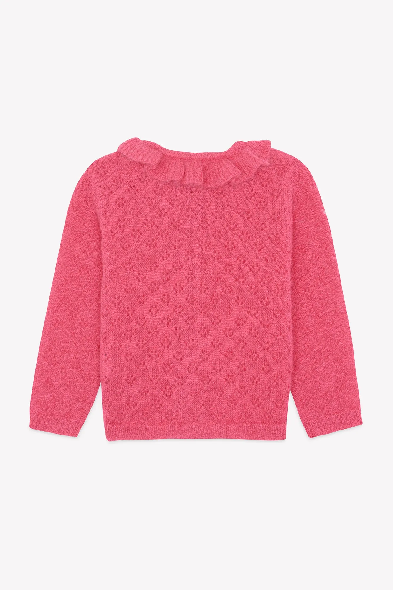 Bonton Corolle Rose cardigan lyserød uld 4A