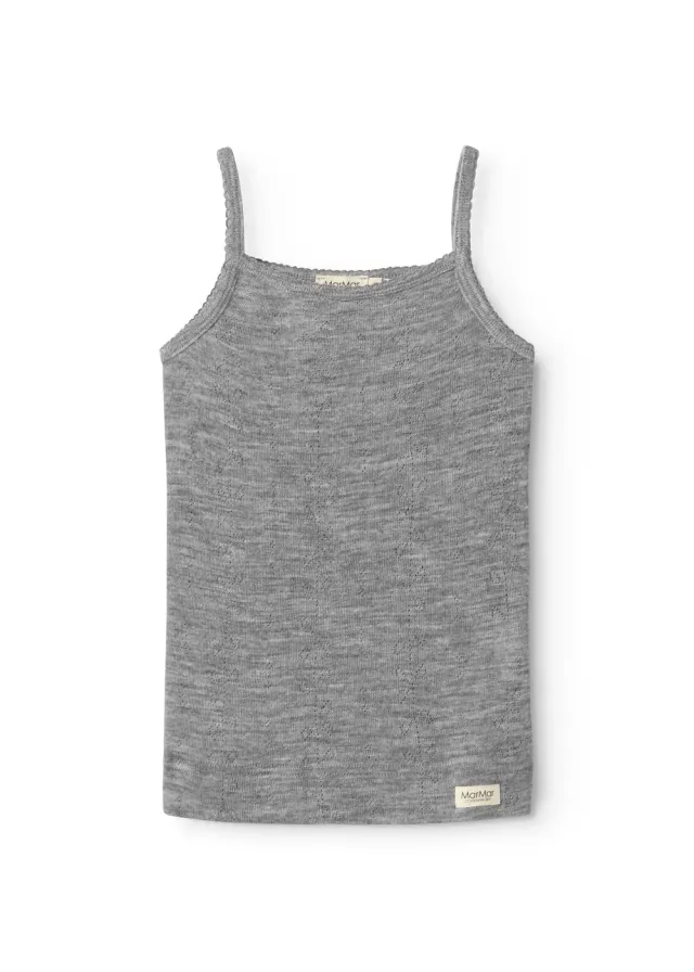 MarMar Copenhagen Strap Vest undertrøje grey uld