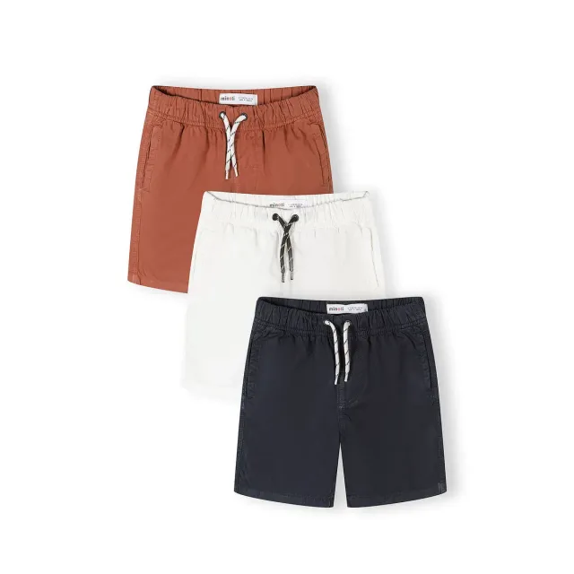 Minoti shorts til drenge marine 3-pak bomuld