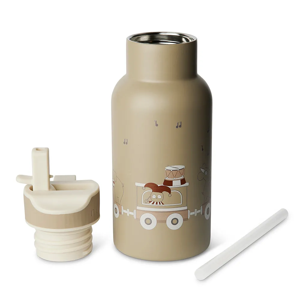 nuuroo Juno Vandflaske 350 ml Carnival train Rustfri