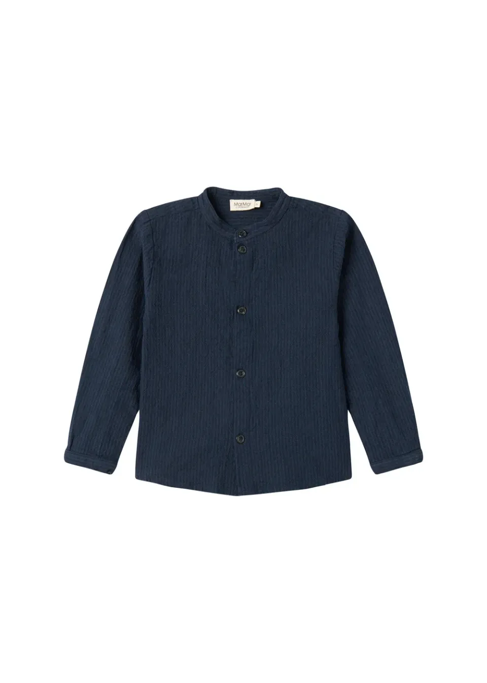 MarMar Torben skjorte Dark Blue Stripe chambray 2-12Y