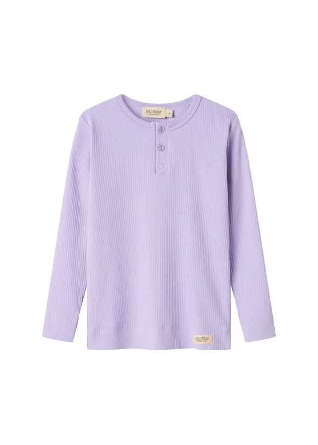 MarMar Tee LS t-shirt Soft Lavender knapper