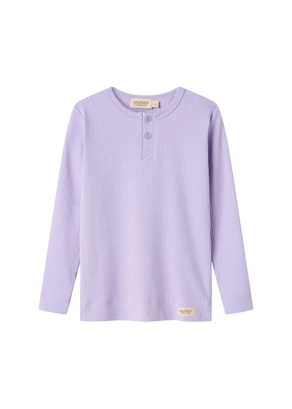 MarMar Tee LS t-shirt Soft Lavender knapper