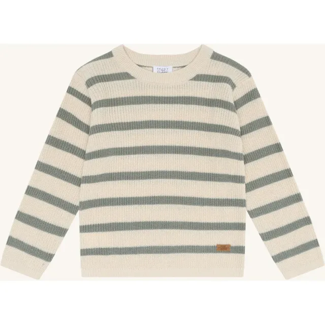 Hust & Claire Pos Knit pullover Forest Fog bambus