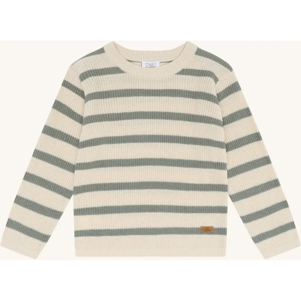 Hust & Claire Pos Knit pullover Forest Fog bambus