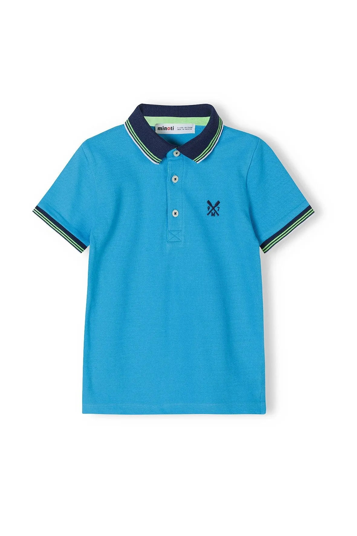 Minoti 38174 polo turkis piké til drenge