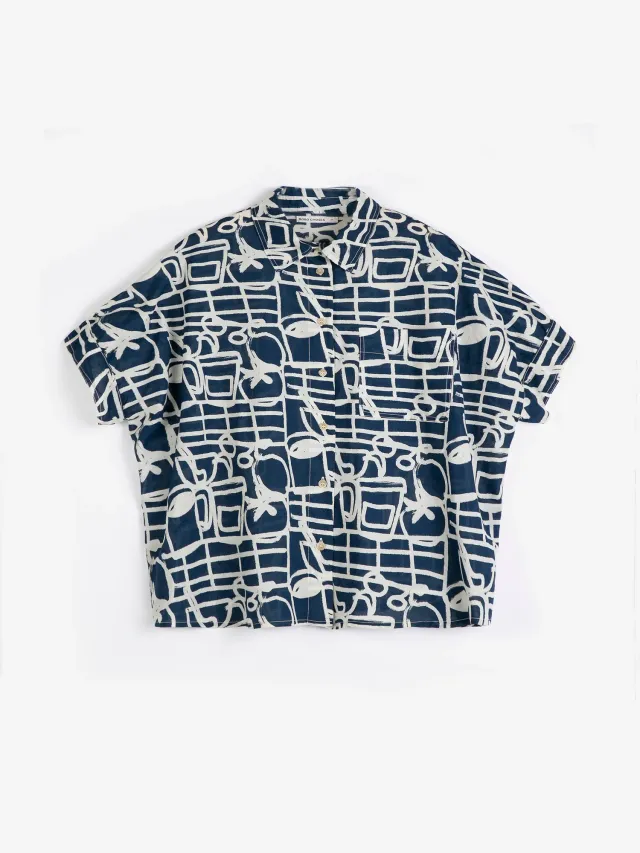 Bobo Choses Cookery Festival SB126AD024 skjorte oversize M