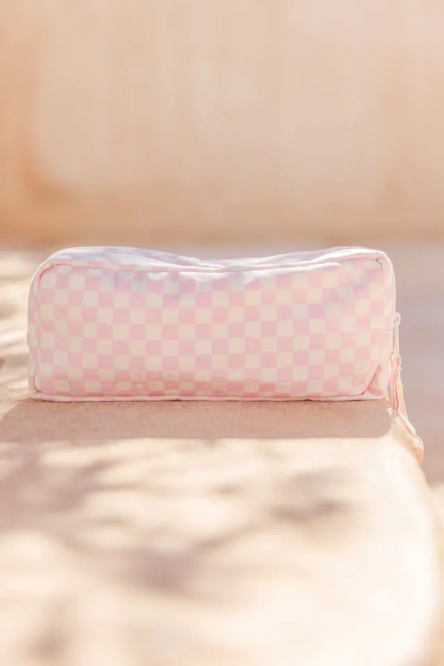 Bonton Damier Rose Clair penalhus ternet 22 cm