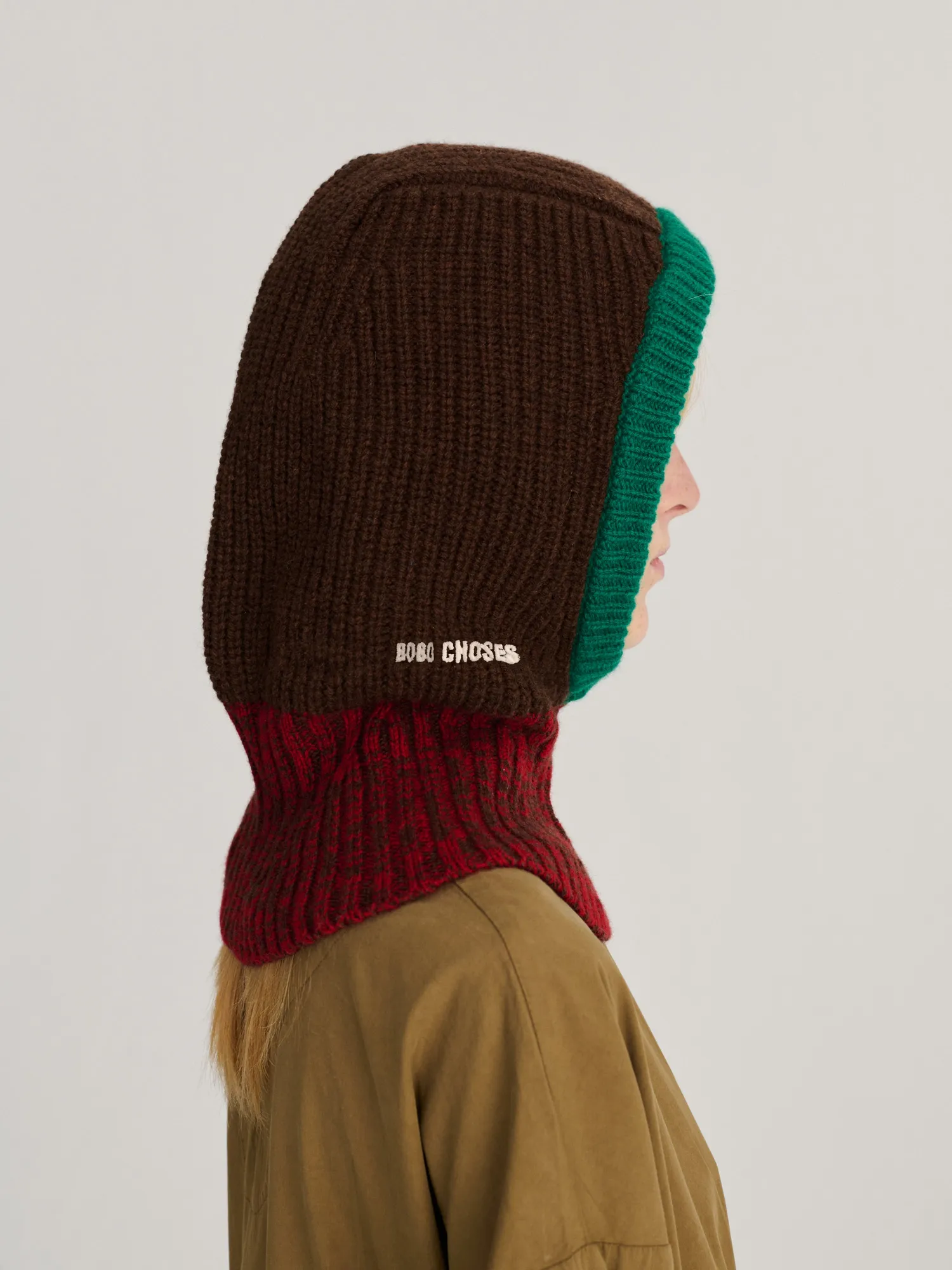 Bobo Choses Color Block elefanthue mørkebrun HEAD58