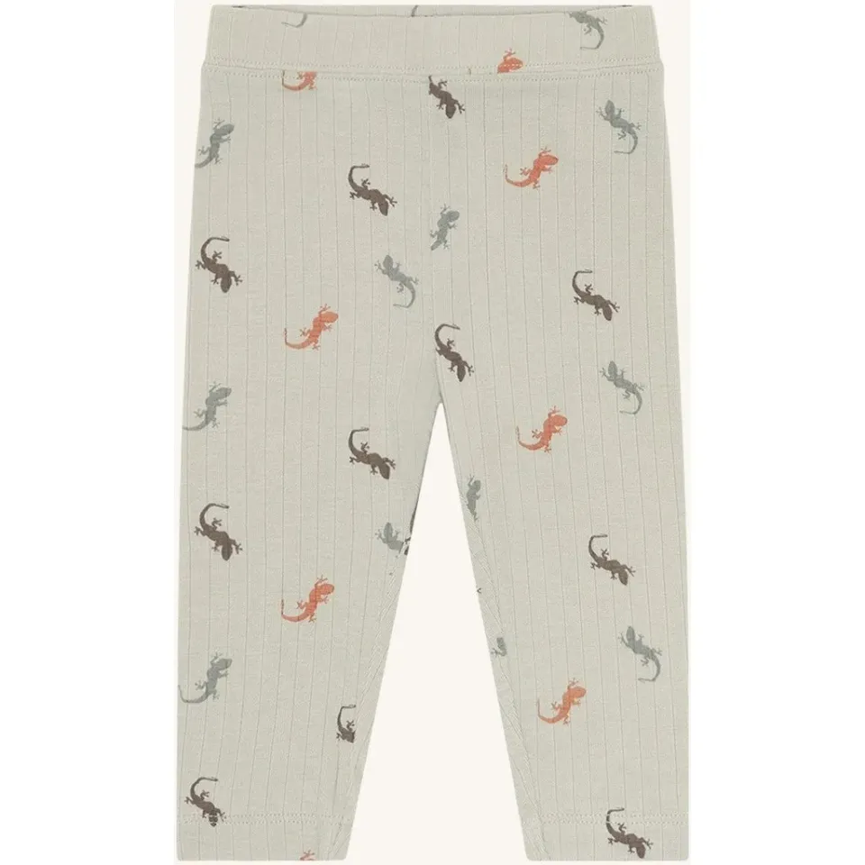 Hust & Claire HCLudo Lizards leggings Greene Stone bambus