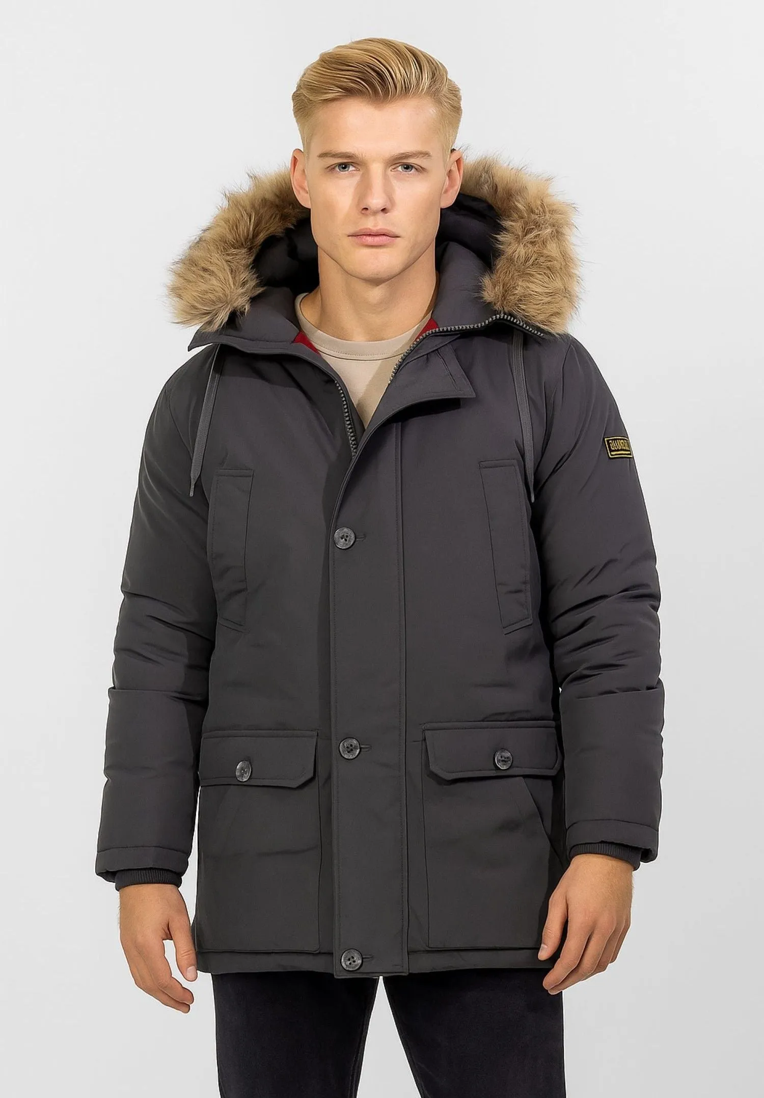 Minoti 39942 herre parka antracit foret