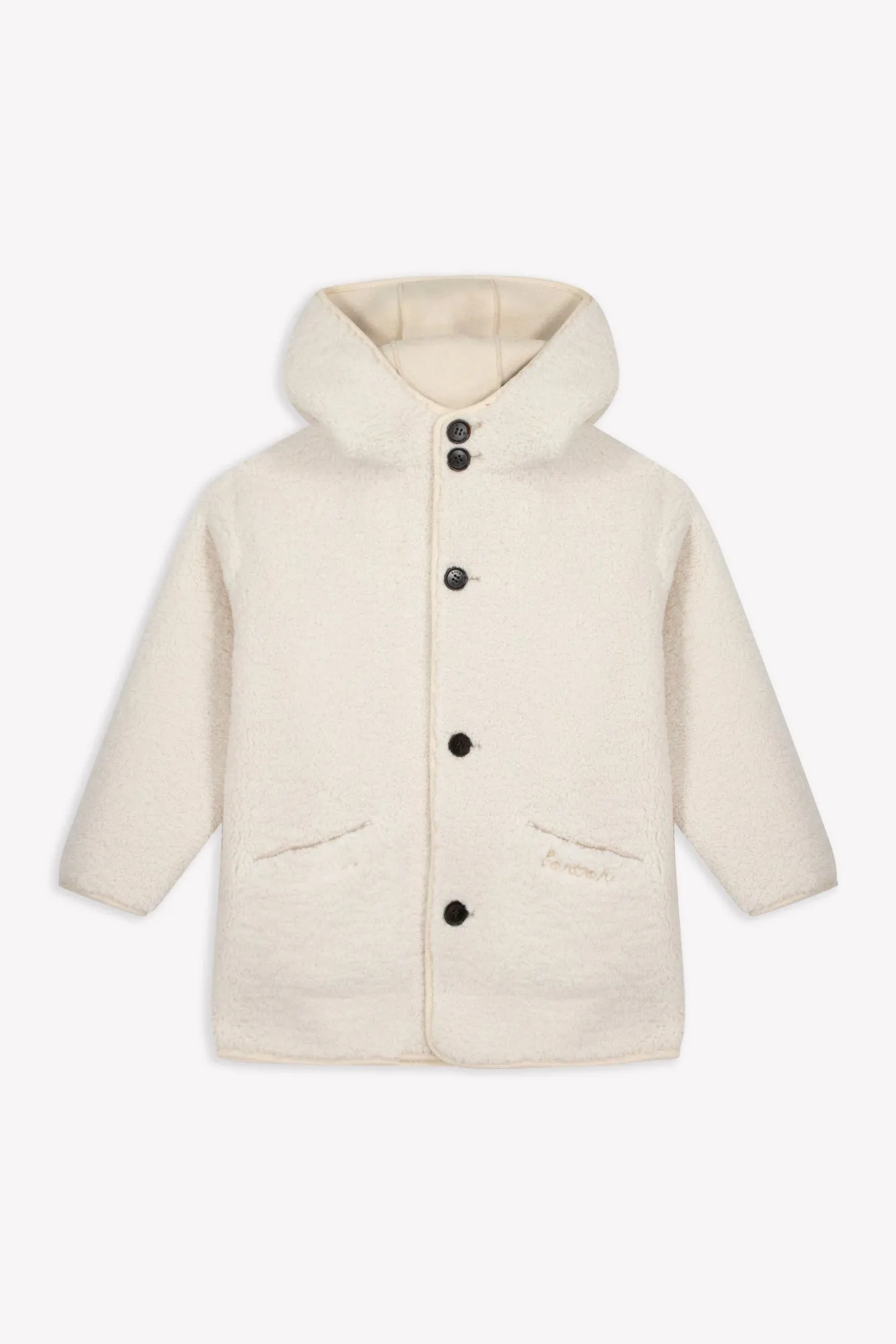 Bonton Patty Milk frakke sherpa – varm hættefrakke