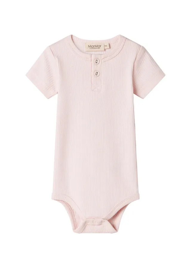 MarMar Body SS bodystocking Rosa kortærmet