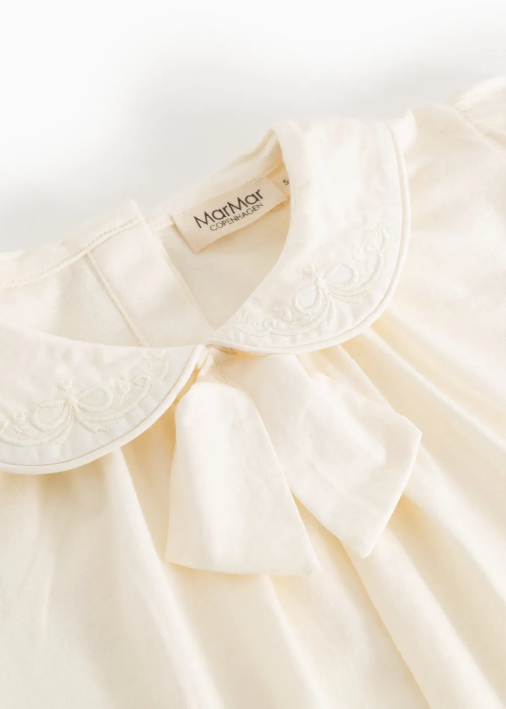 MarMar Tielle bluse Gentle White økologisk bomuld