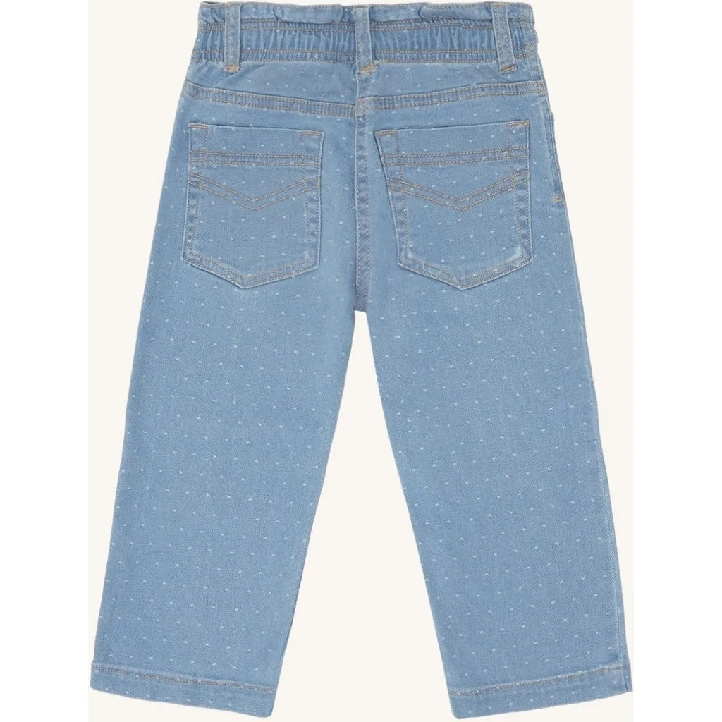 Hust & Claire Theresa Dotty Denim bukser Blue Denim
