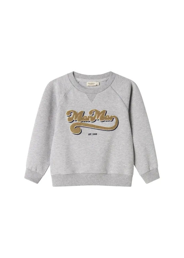 MarMar Theos bluse Dark Bronze Logo økologisk bomuld