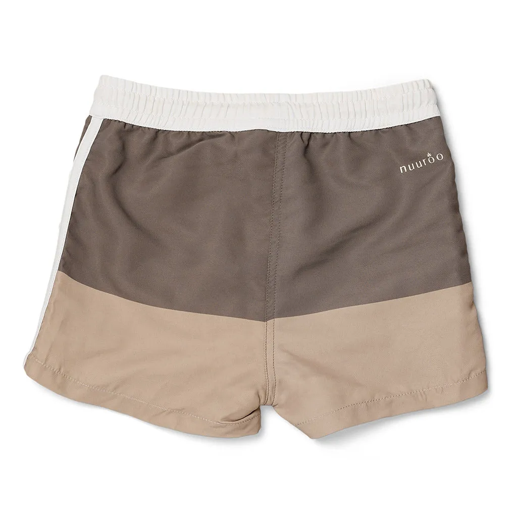 nuuroo Milo badeshorts UV50+ Light brown Warm green