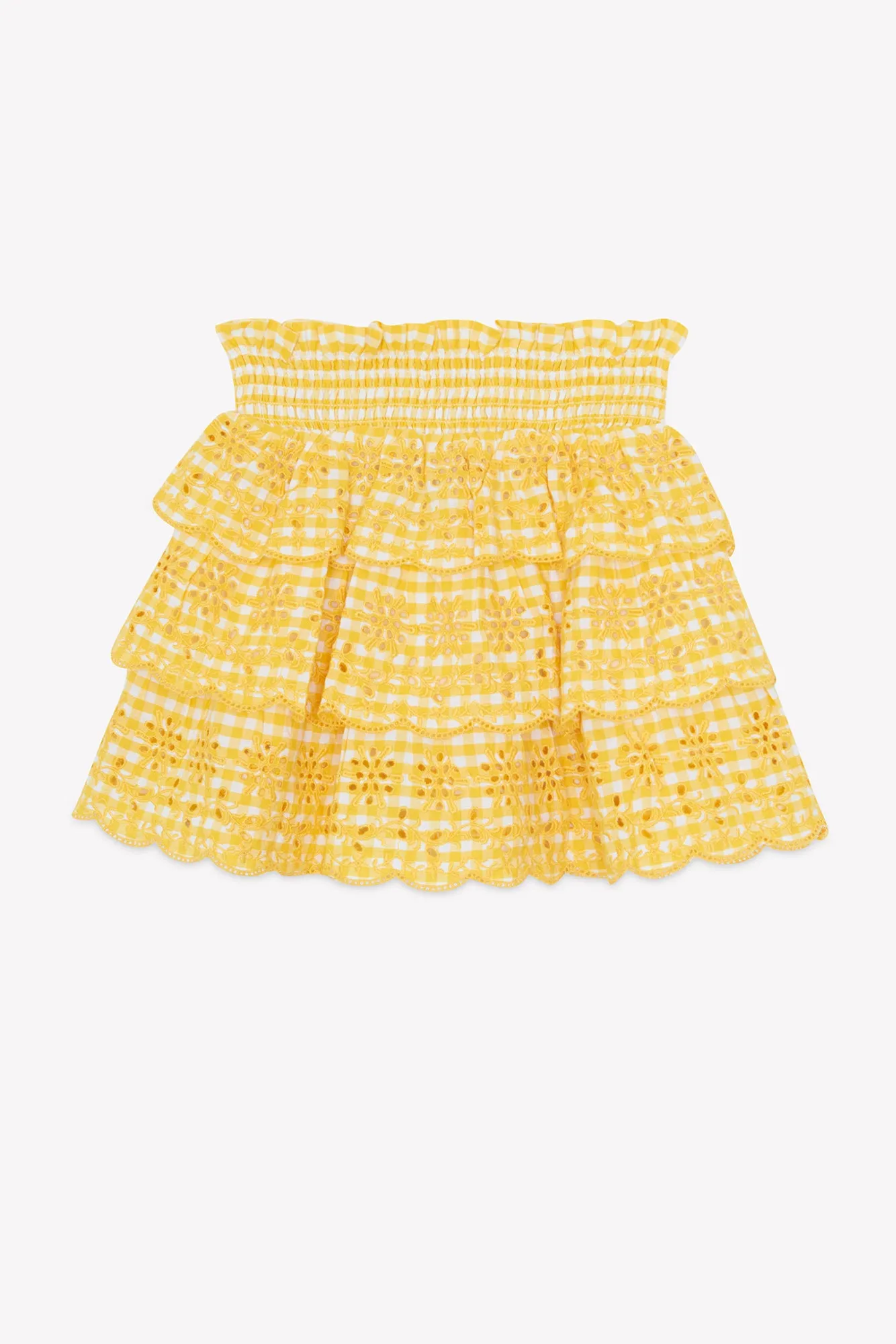 Loulou x Bonton Nali Vichy nederdel gul ternet
