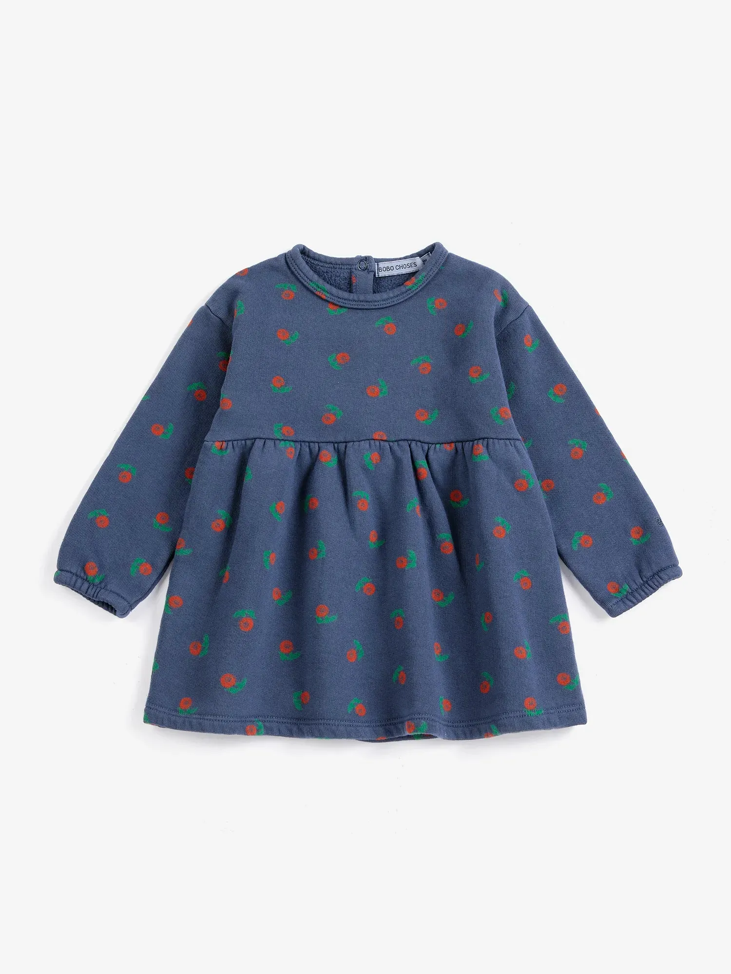Bobo Choses Stamp Bloom fleecekjole 3M mørkeblå