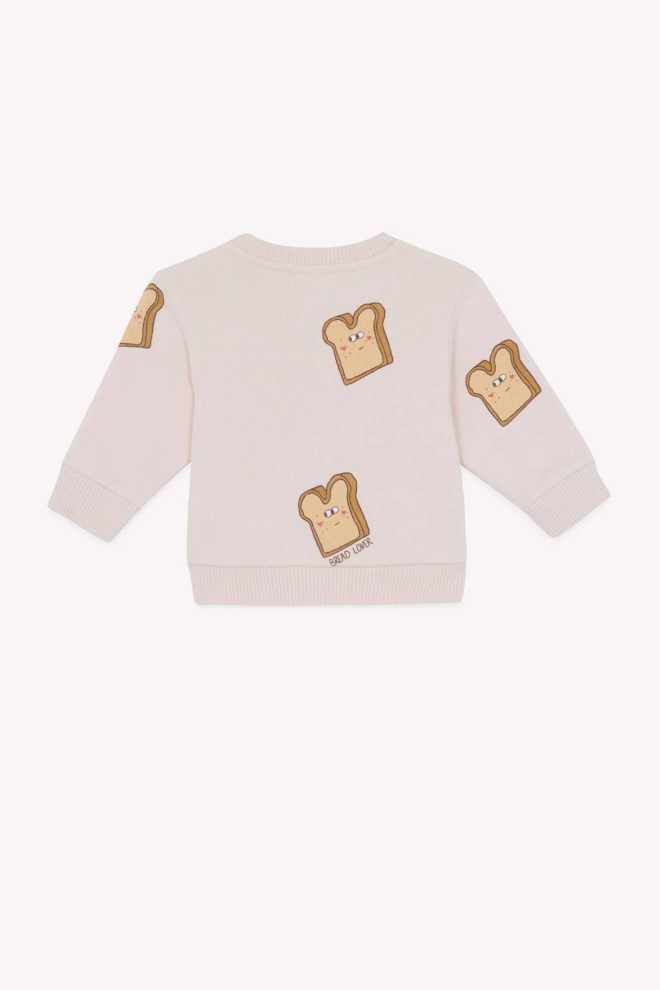 Bonton Smily Bread sweatshirt brødprint baby bomuld