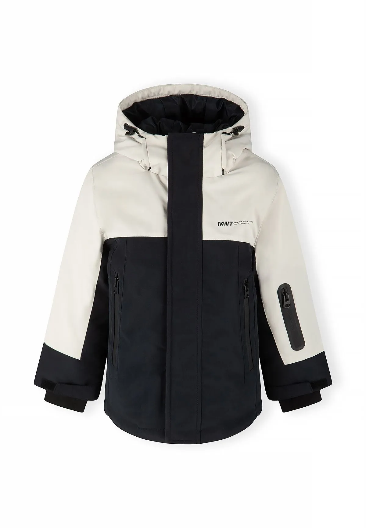 Minoti 45263 parka sort med tommelhuller