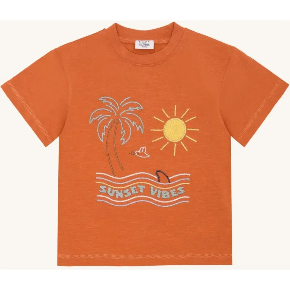Hust & Claire Arthur Sunset T-shirt Autumn økologisk