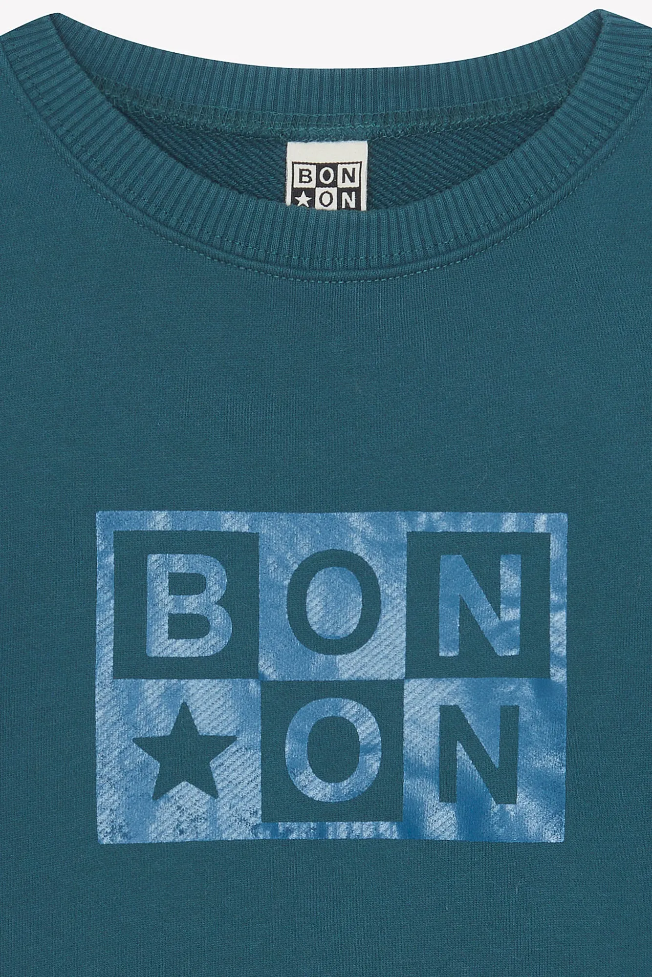 Bonton Smile sweatshirt blue lake dreng