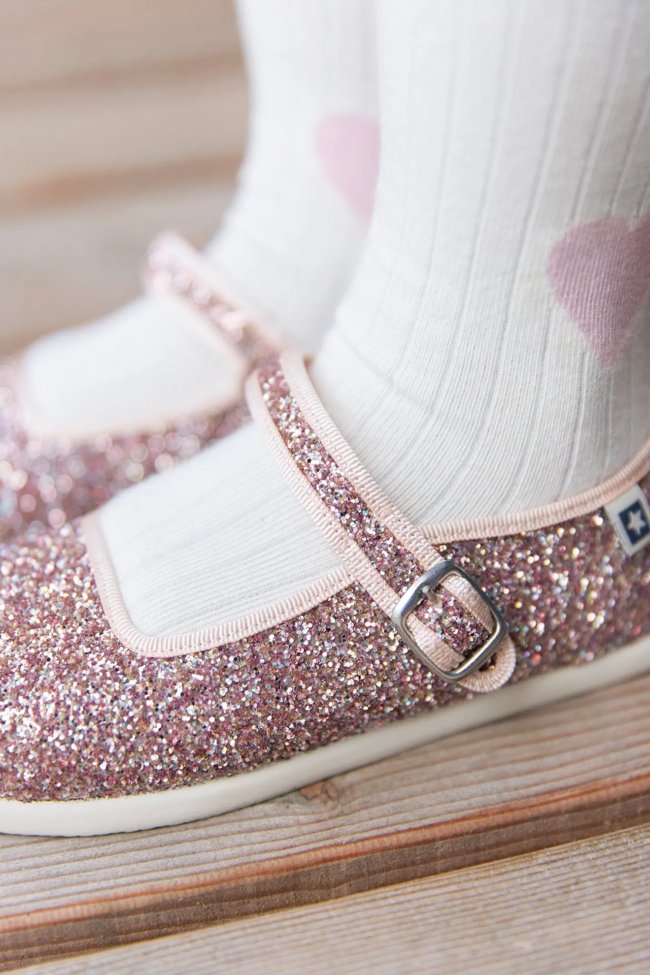 Bonton Jane Pailettes sko guld pailletter