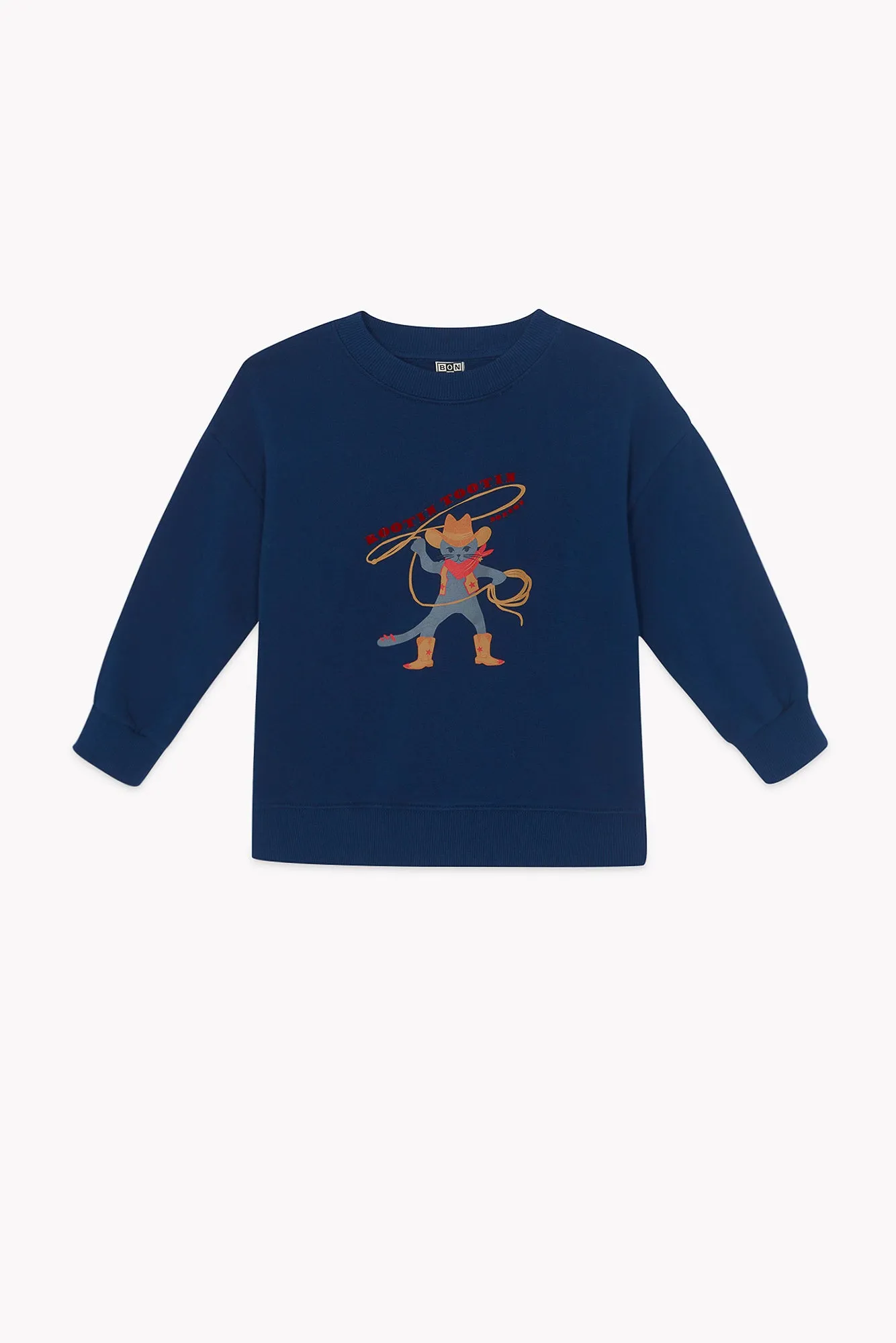 Bonton Lasso sweatshirt blå bomuld til drenge