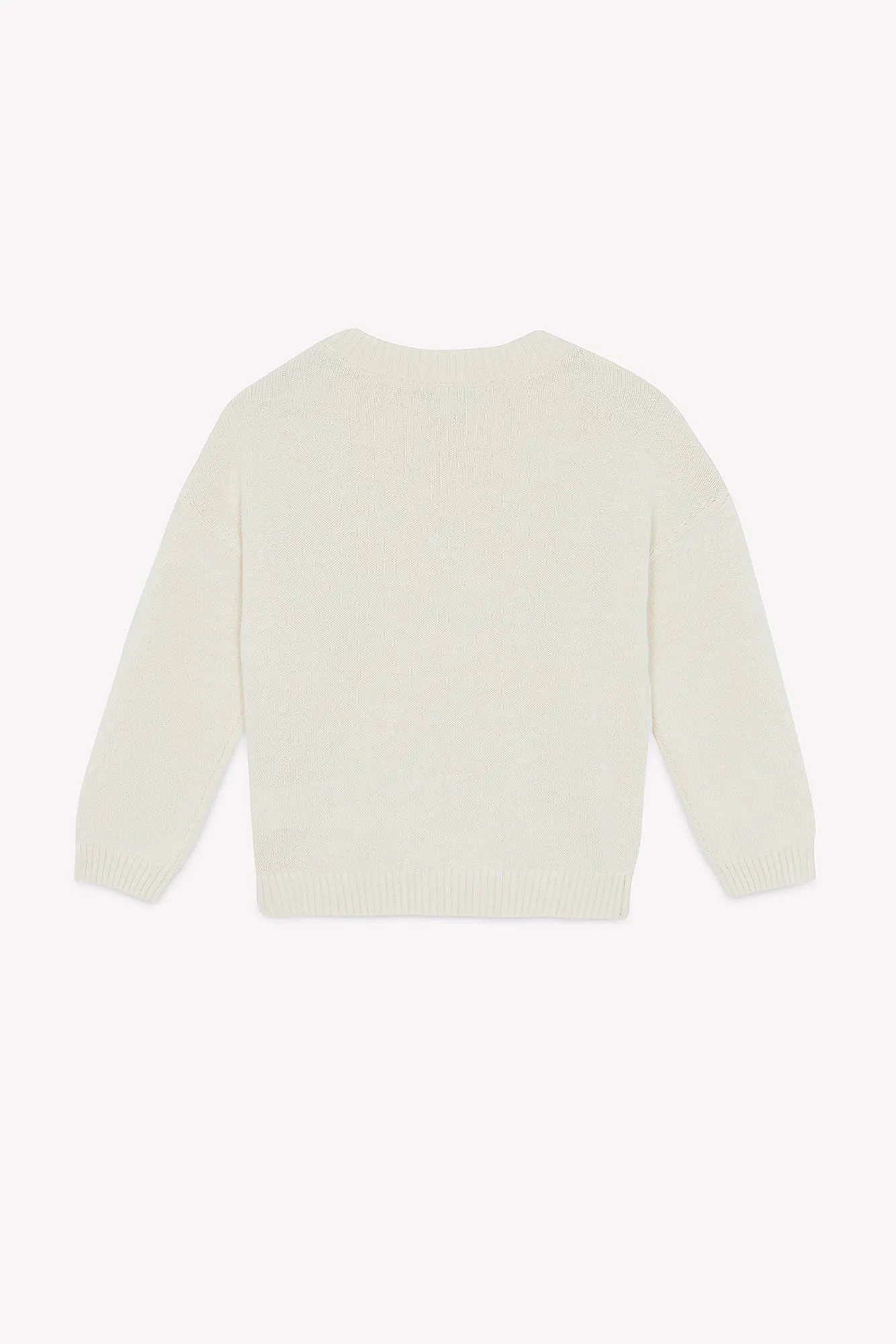 Bonton Lovely Milk Coton striktrøje hjerter bomuld