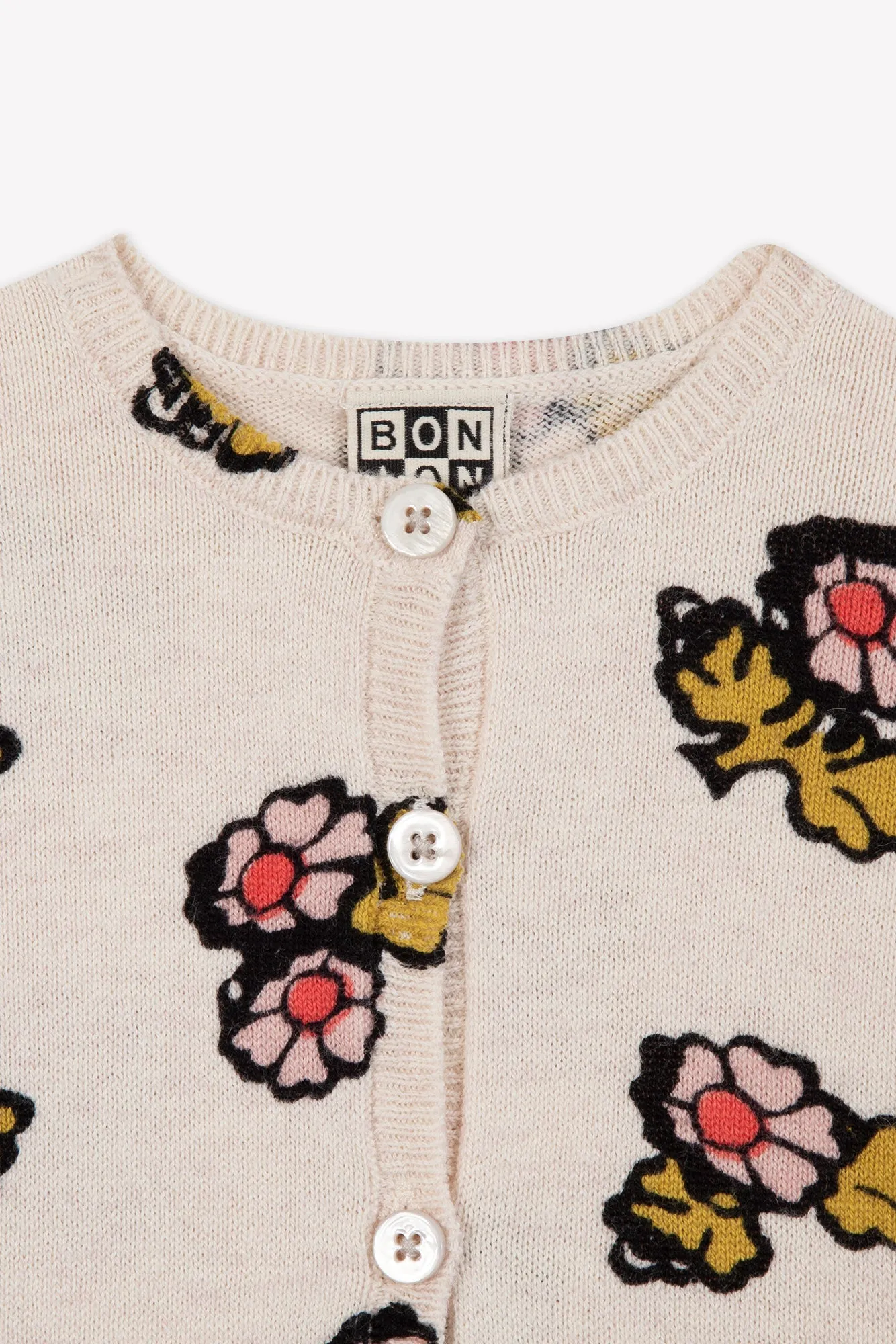Bonton Lilet cardigan fleur faroe bomuld