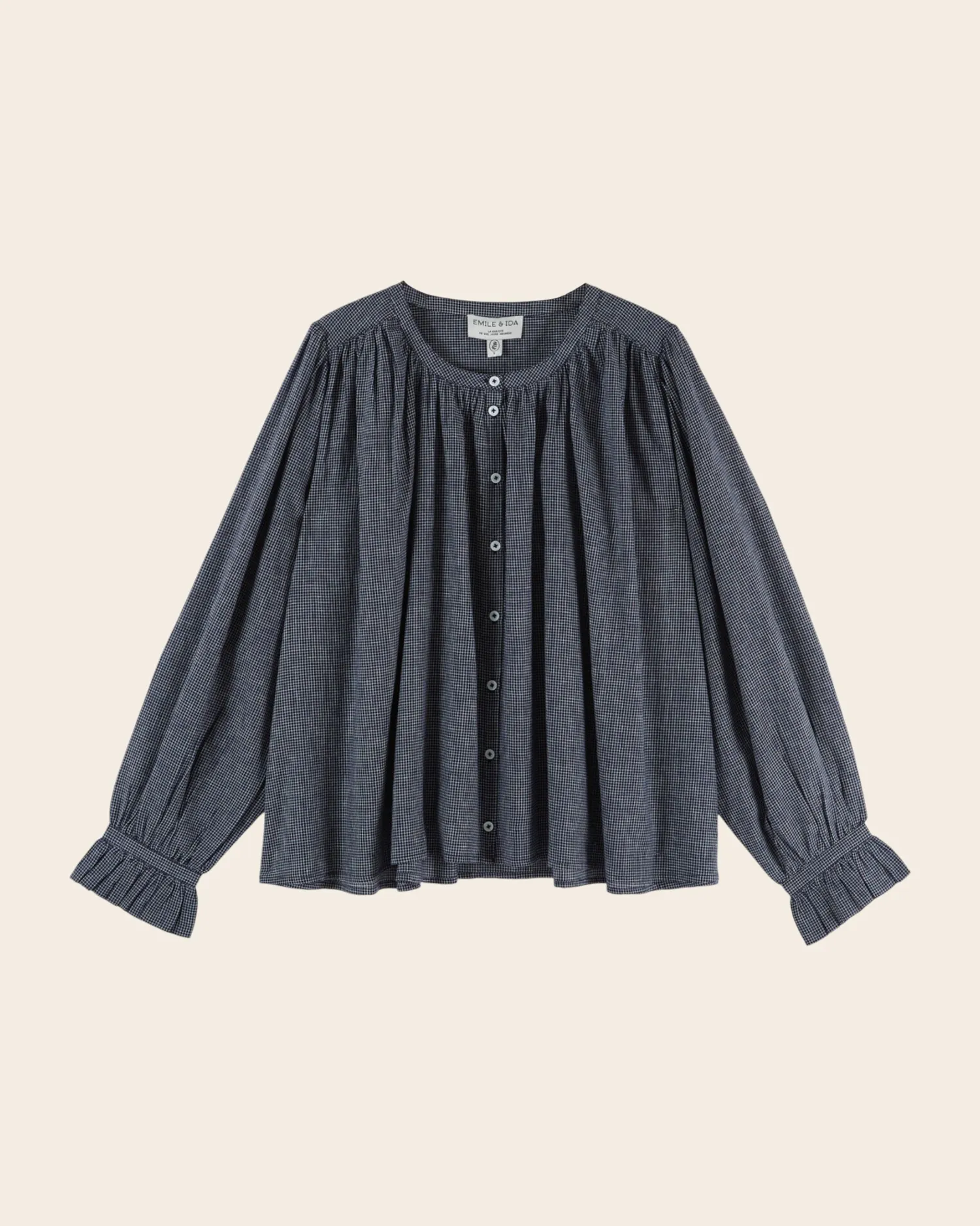 Emile et Ida Edounia Helsinki blouse marine ternet