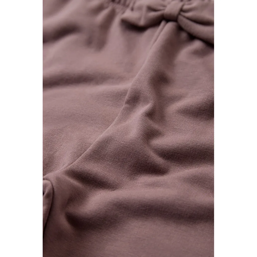 Hust & Claire Lisa brushed leggings Plum økologisk bomuld