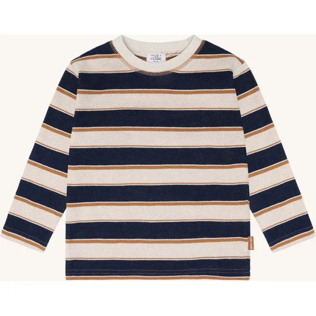 Hust & Claire HCAnton Trails bluse french oak stribet