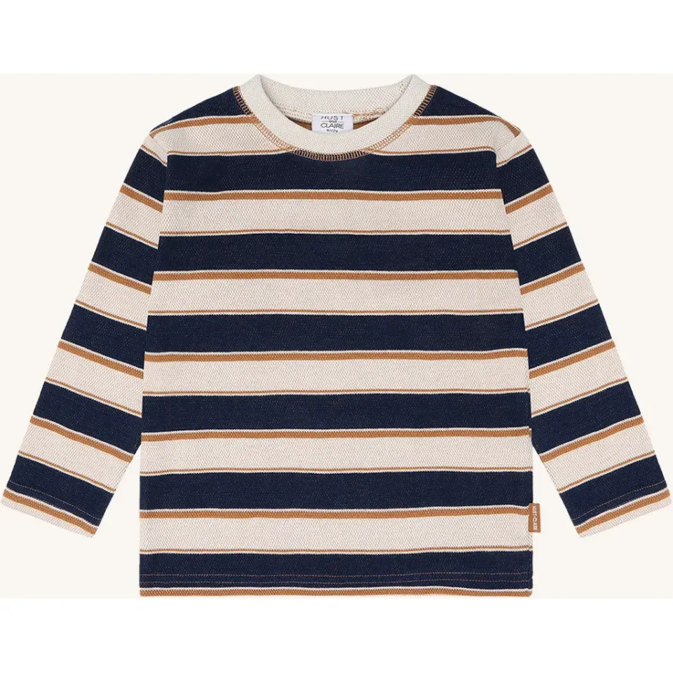 Hust & Claire HCAnton Trails bluse french oak stribet