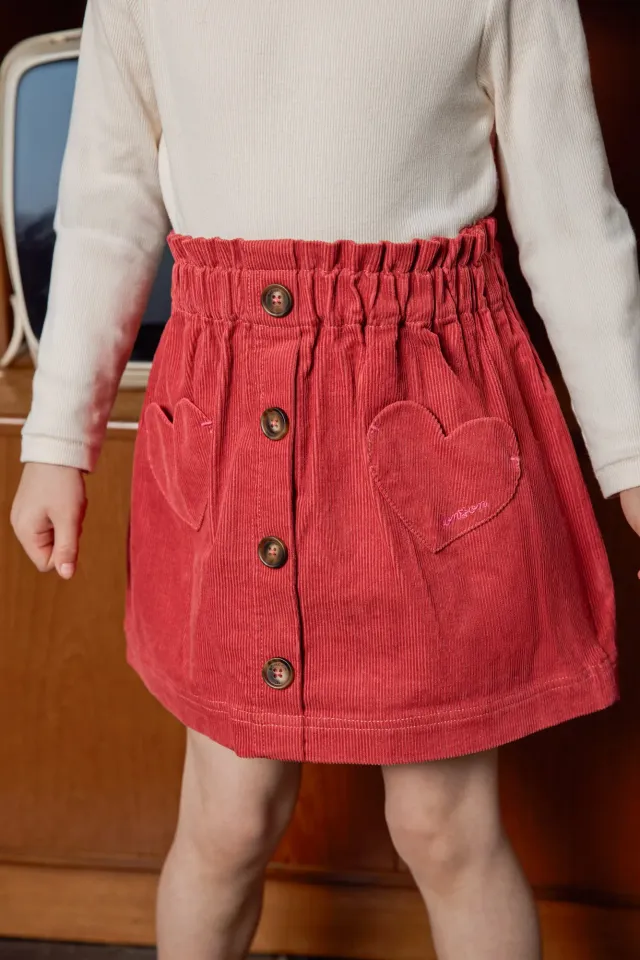 Bonton Polka Rose Elizabeth nederdel velour