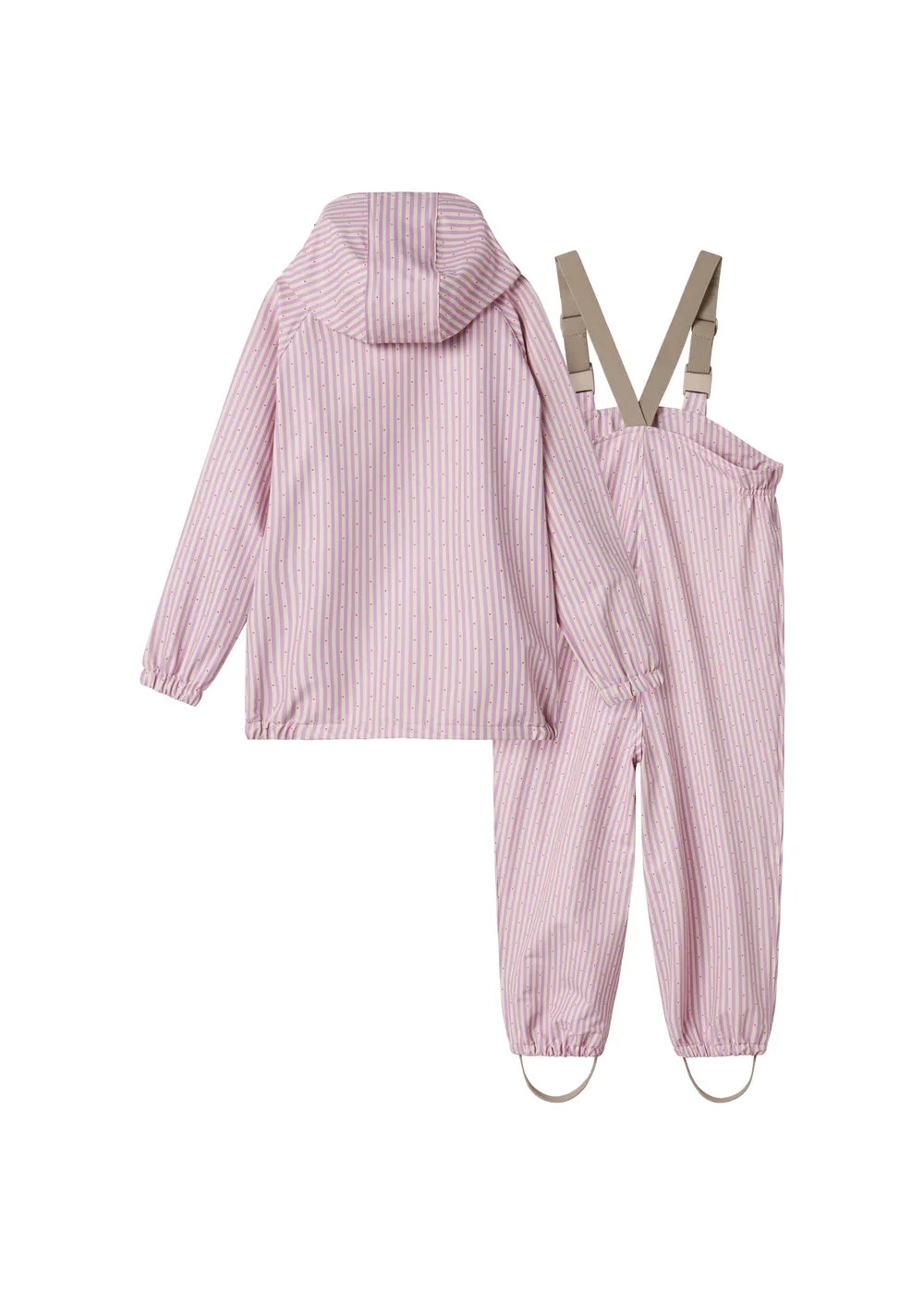 MarMar Oddy Set Pink Stripe regnsæt til børn
