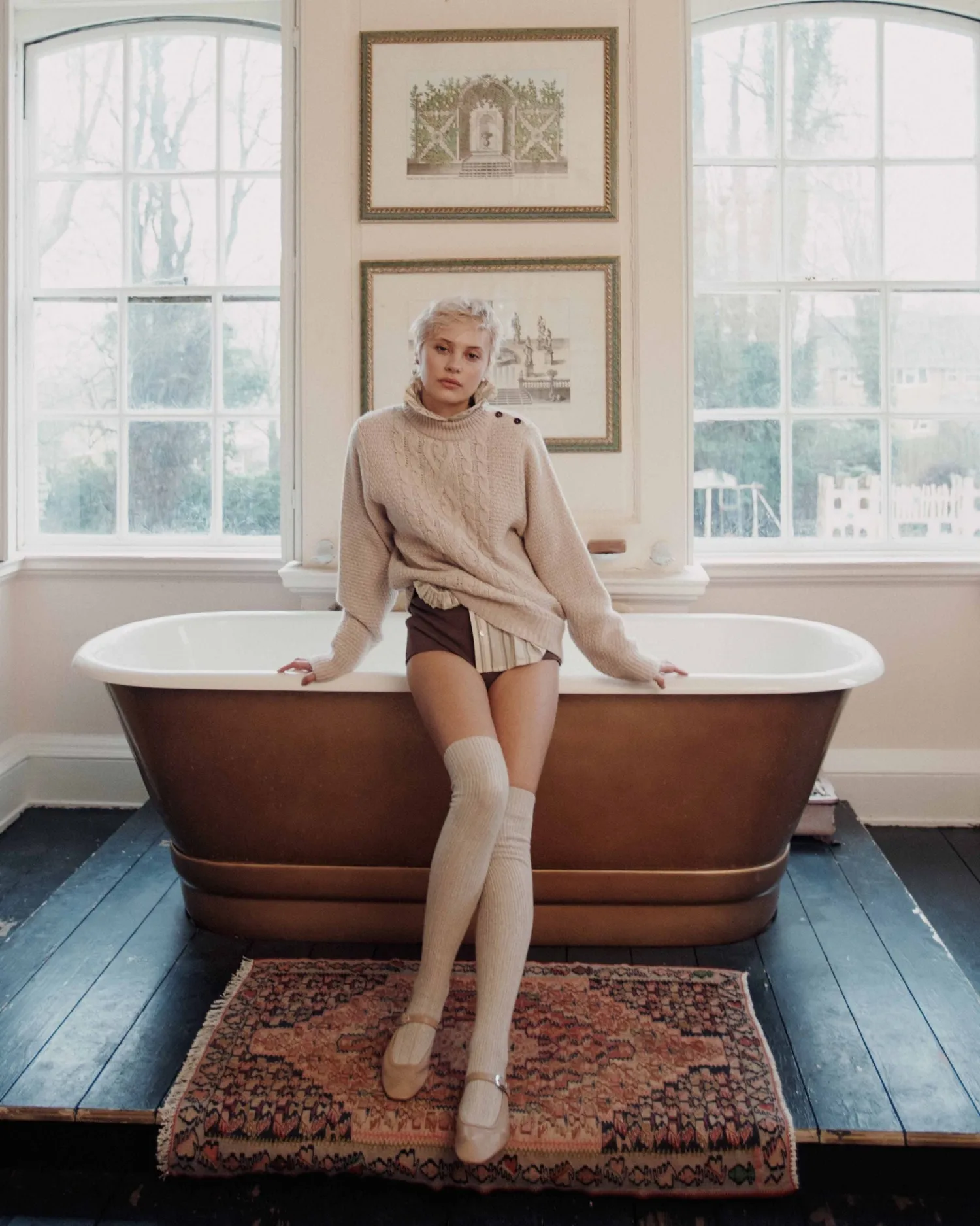 Emile et Ida Eden pullover beige merinould