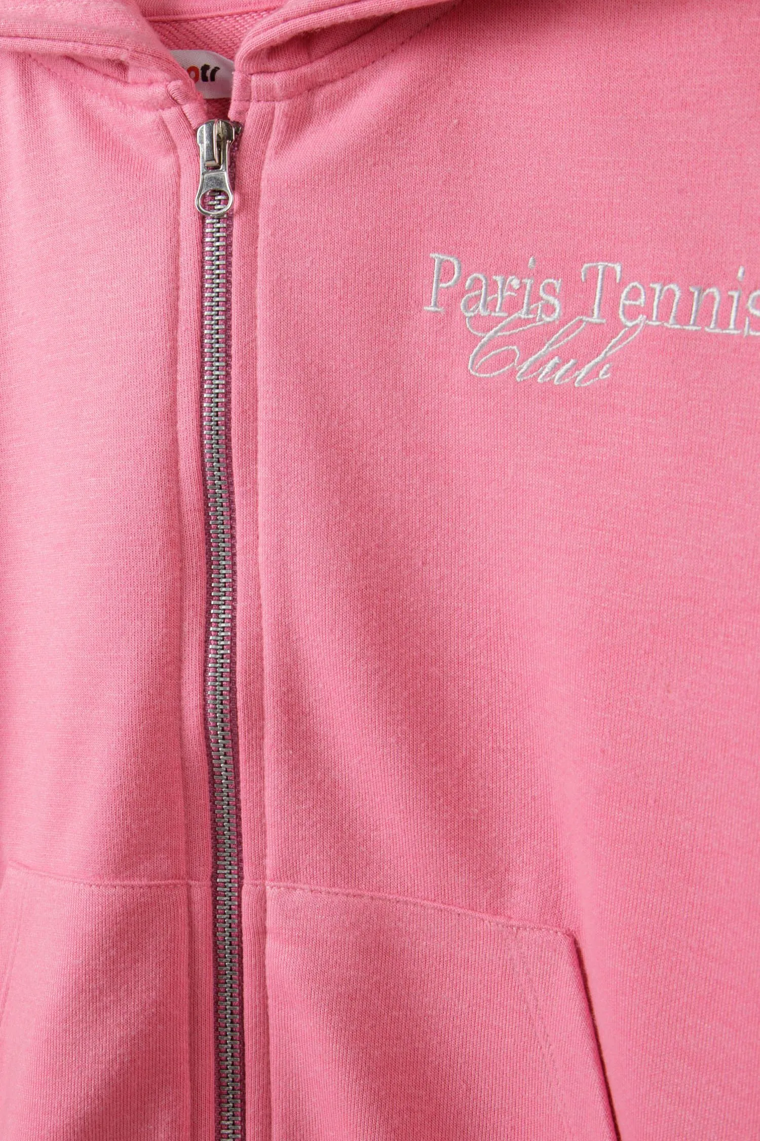 Minoti zip-hoodie rosa oversize bomuld
