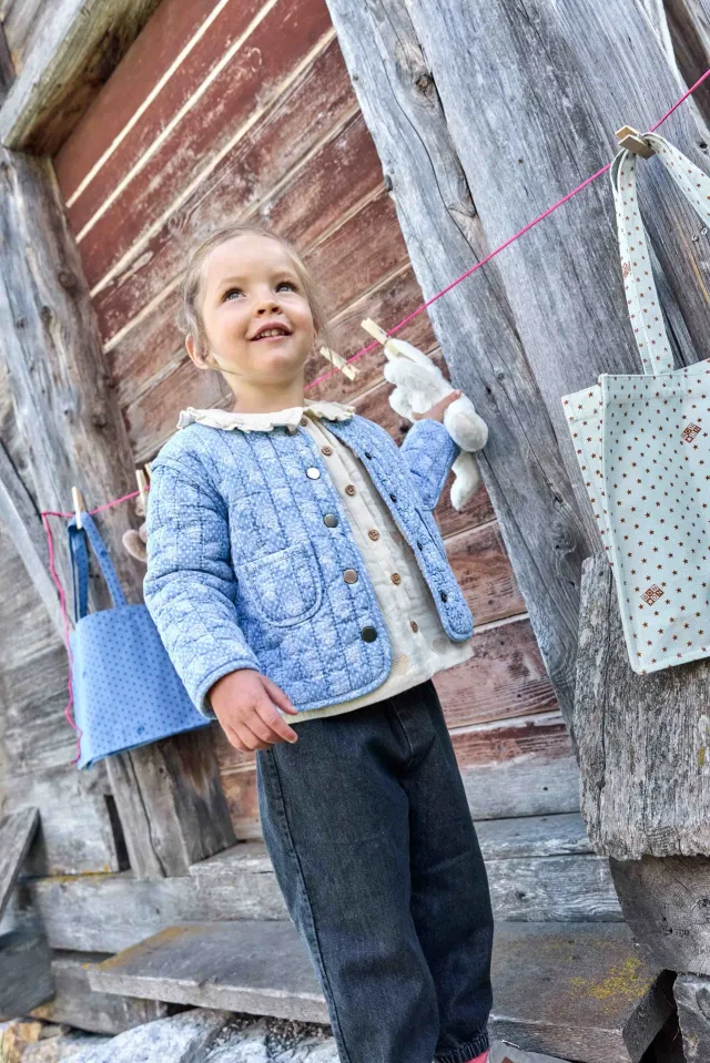 Bonton Louane Mini Bandana jakke til piger vendbar