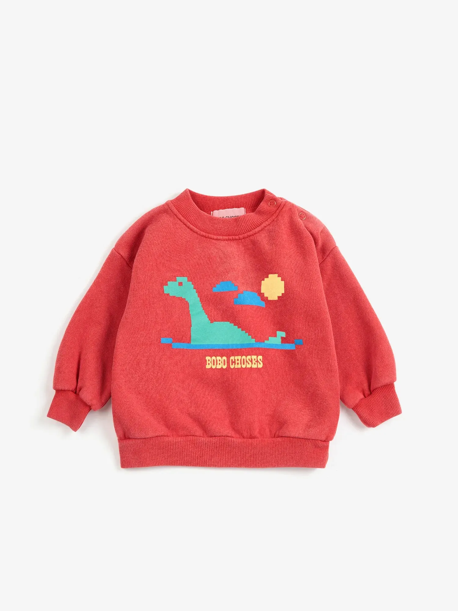 Bobo Choses Lake Monster sweatshirt rød baby