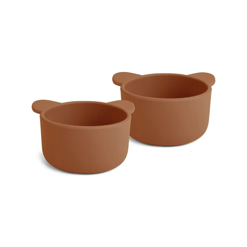 nuuroo Rosa snackskål silikone 2-pak caramel cafe