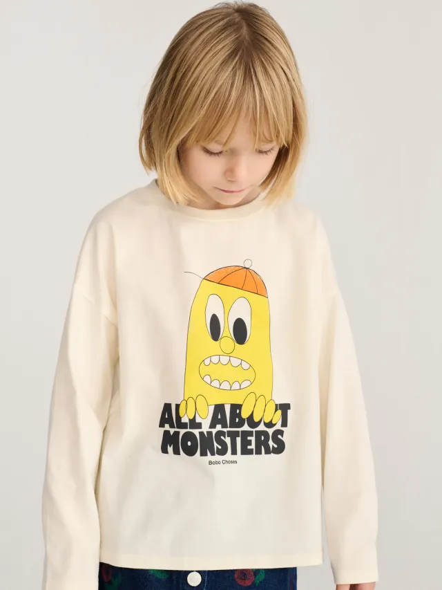 Bobo Choses Bigtooth Lemon t-shirt 2-3Y offwhite bomuld