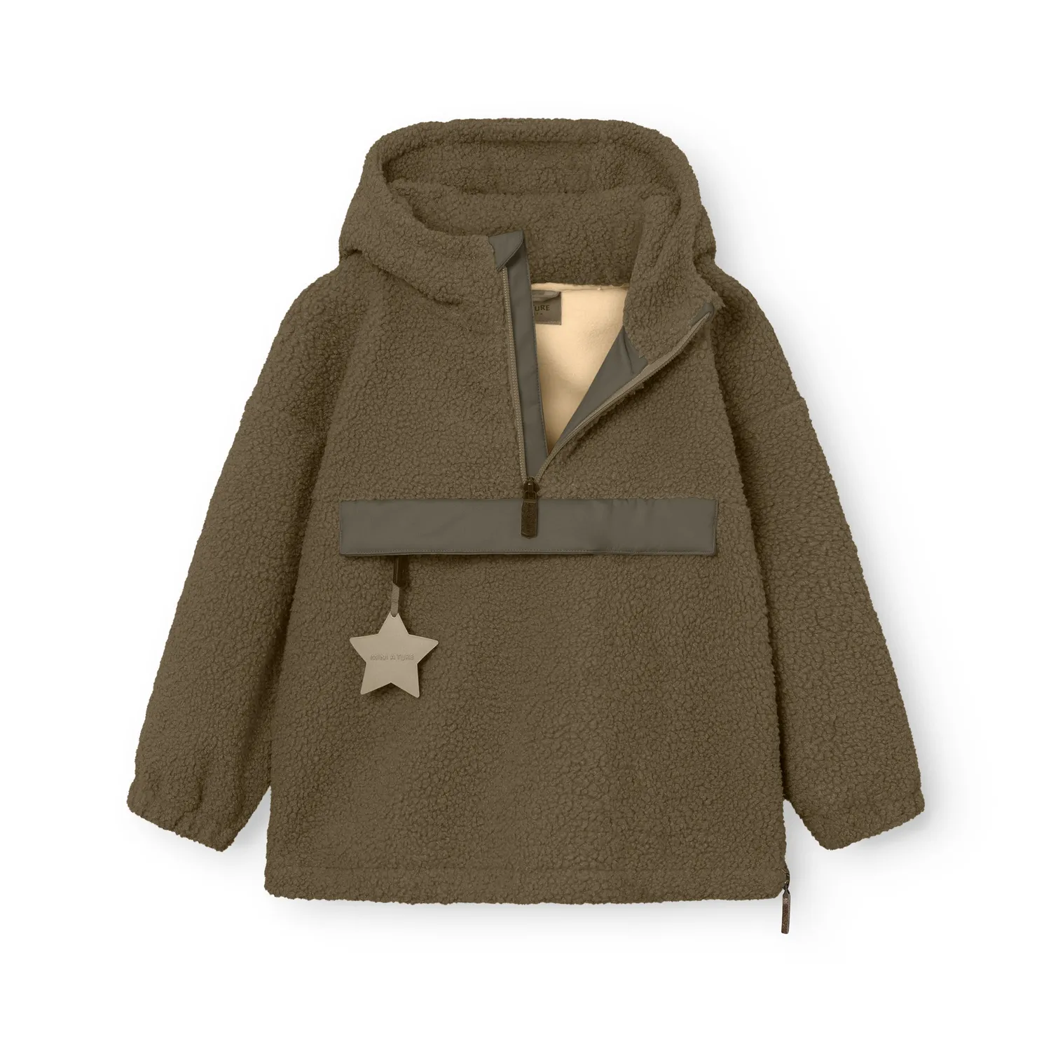 MINI A TURE Matarman sherpa anorak Capers Green vandtæt