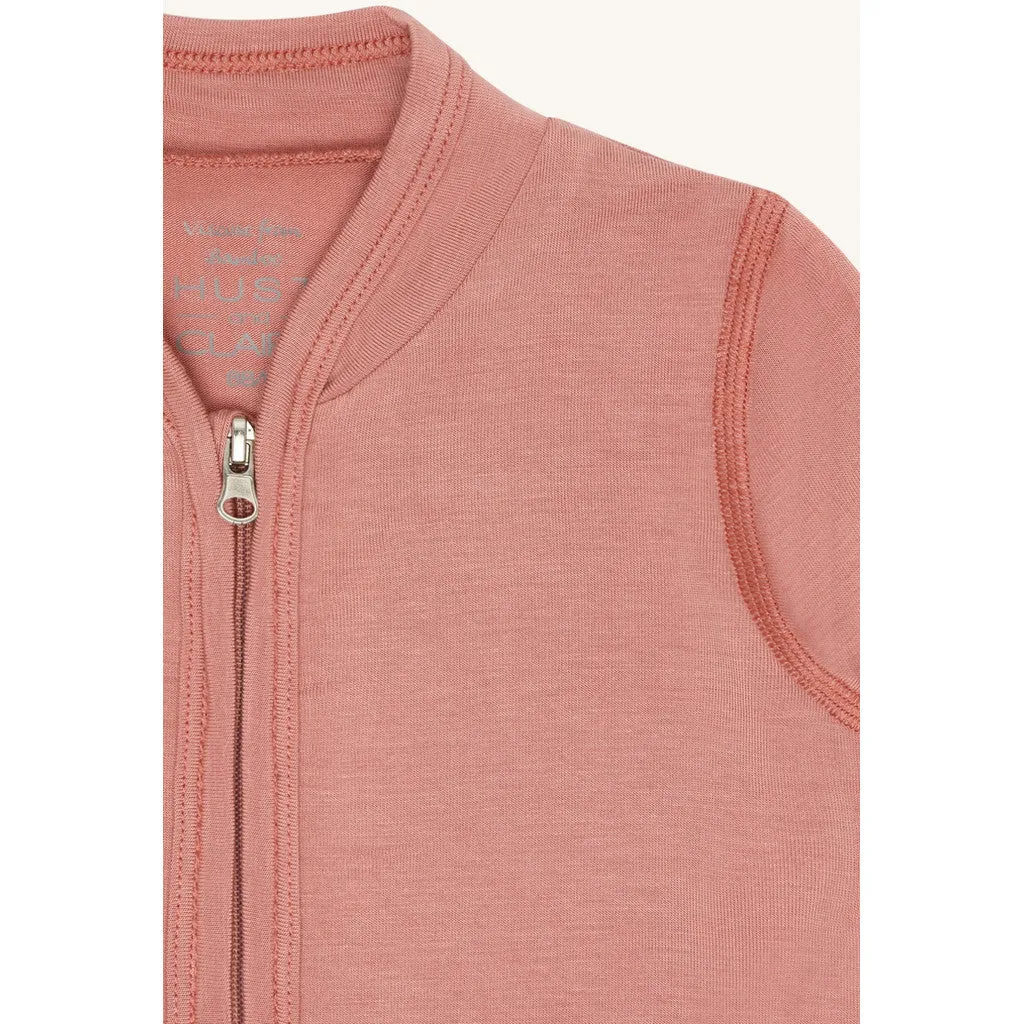 Hust & Claire HCCurd Solid Zip cardigan Old Rosie bambus