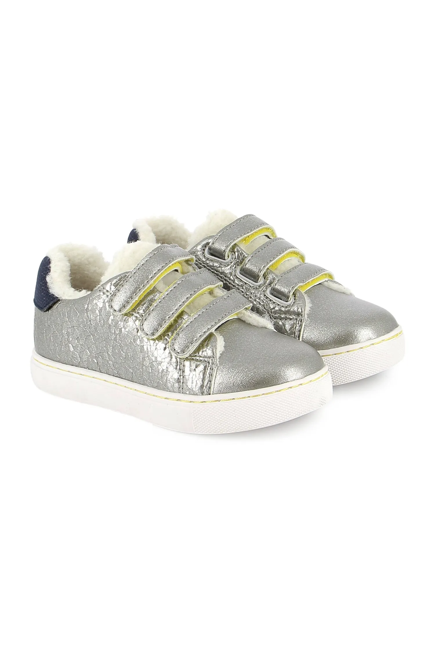 Bonton Basil Scratch sneakers sølv velcro