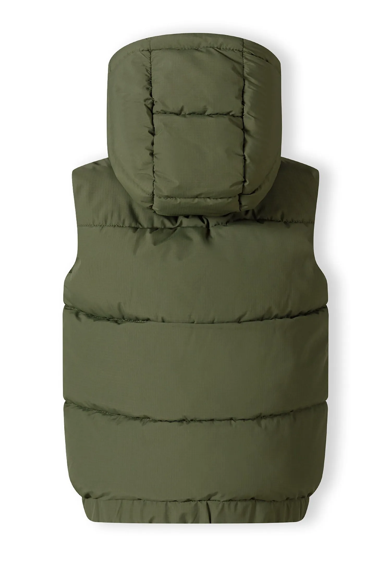 Minoti 43266 vest olivengrøn quiltet drenge foret